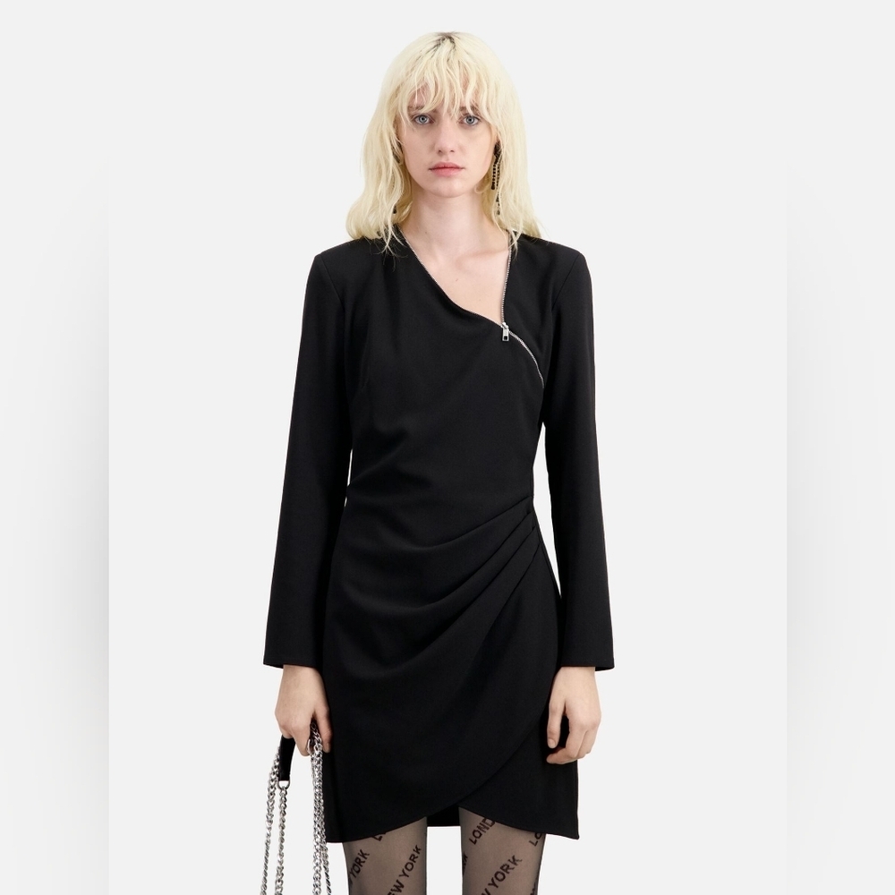 NWT WOMEN'S THE KOOPLES BLACK MINI DRESS SIZE 0